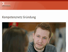 Tablet Screenshot of kompetenznetz-gruendung.de